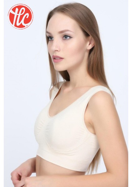 Kadın Büyük Beden Bambu Kumaş Kalın Askılı Petli Rahat Büstiyer modelleri