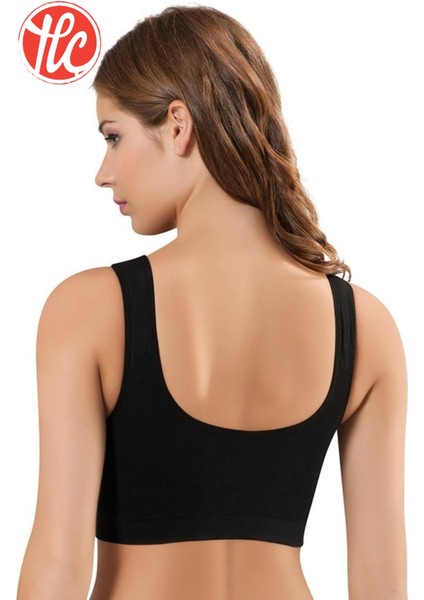 Kadın Büyük Beden Bambu Kumaş Kalın Askılı Petli Rahat Büstiyer modelleri