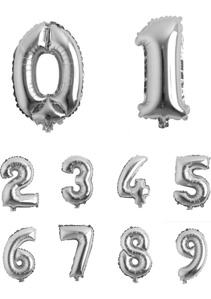 Rakam Gümüş Folyo Balon 34" fiyatları