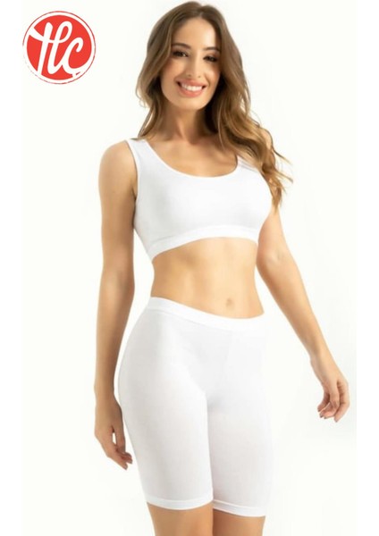 Kadın Büyük Beden Bambu Kumaş Kalın Askılı Petli Rahat Büstiyer