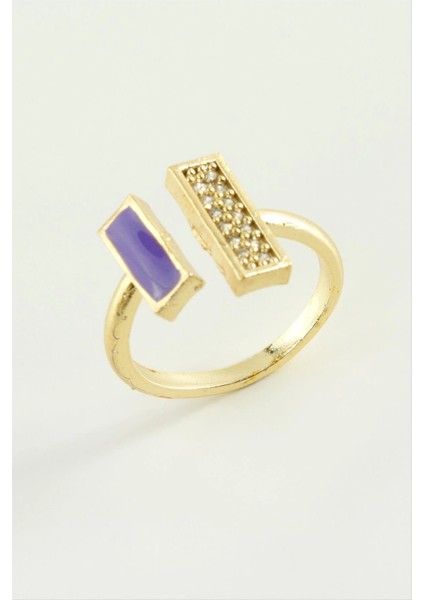 Dikdörtgen Taşlı Mineli Eklem Yüzük fiyatları