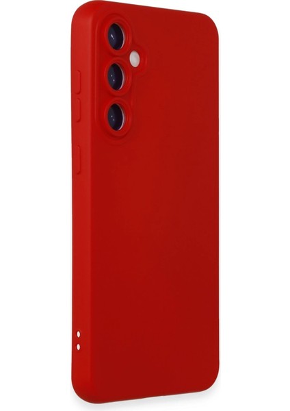 Samsung Galaxy S23 Fe Kılıf Nano Içi Kadife Silikon - Kırmızı