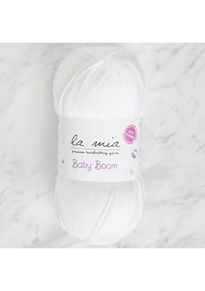 La Mia Baby Boom Beyaz El Örgü Ipi - 10 - 34118