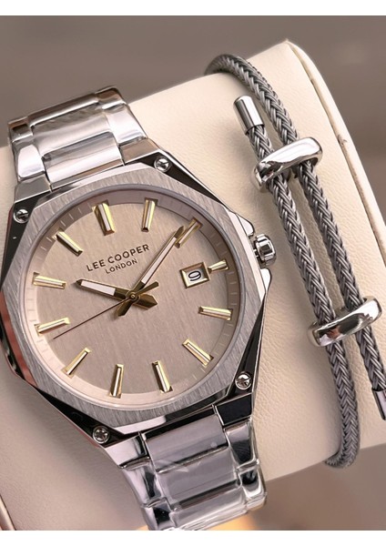 Italyan Tasarım Bileklik Hediyeli 2 Yıl Garantili 5 Atm Erkek Kol Saati ELC.08252.360