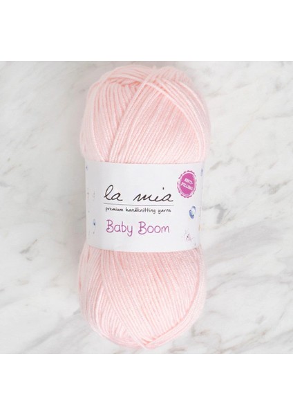 La Mia Baby Boom Açık Pembe El Örgü Ipi - 699 - 34120
