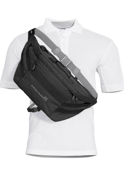 Çapraz Göğüs Askılı Çanta - Pentagon - Telamon Ccw - 8.5 Lt - Black- K16108