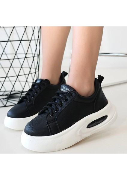 Chris Siyah Cilt Bağcıklı Spor Ayakkabı fırsatları