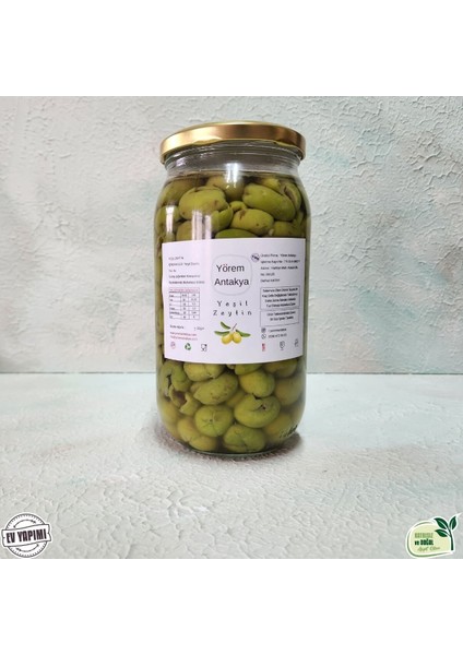 Çekirdeksiz Yeşil Zeytin 600 Gr. (Yeni Mahsül)