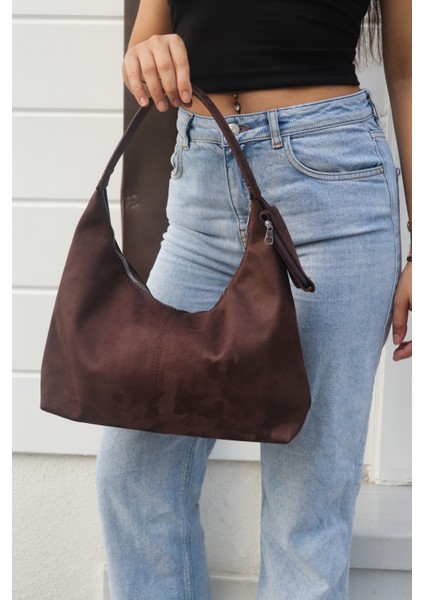 Bella Süet Cüzdan Detaylı Kadın Omuz ve Kol Çantası modelleri