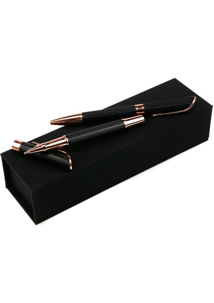 Lüks Kutulu Roller ve Tükenmez Kalem Seti modelleri