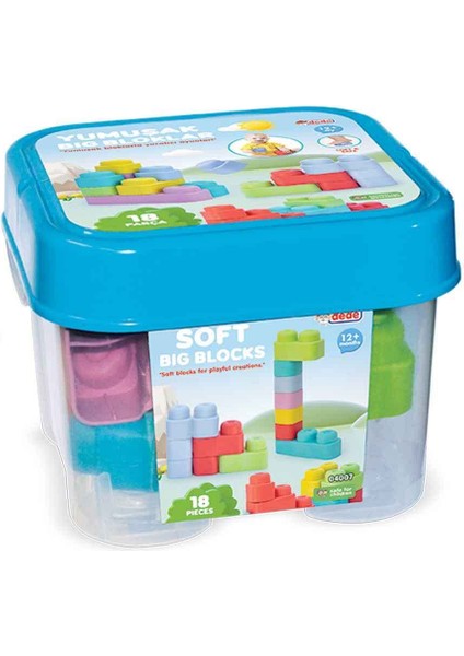 Eğitici Oyuncaklar Sevimli Hayvanlar Bultak Yumuşak Big Bloklar Kova 18 Parça Set modelleri