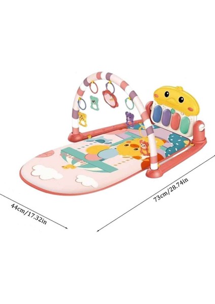 Piyanolu Oyun Halısı Müzikli Jimnastik Merkezi Bultak Set Pembe modelleri