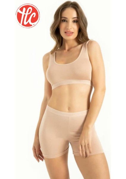 Kadın Bambu Kumaş Kalın Askılı Petli Rahat Büstiyer