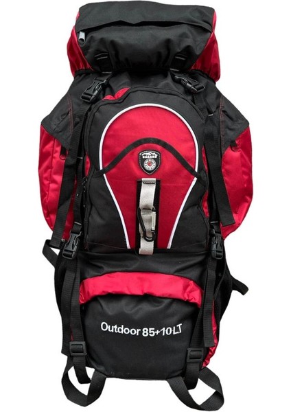 Profesyonel Dağcı Sırt Çantası 85+10 Lt Kırmızı 985-CK