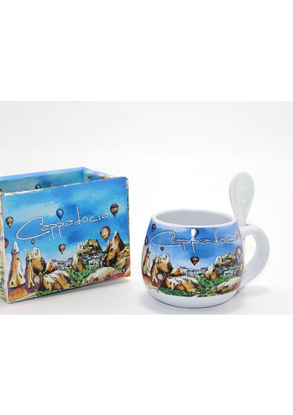 Seri B Tekli Kahve Fincanı Yöresel Kaşıklı