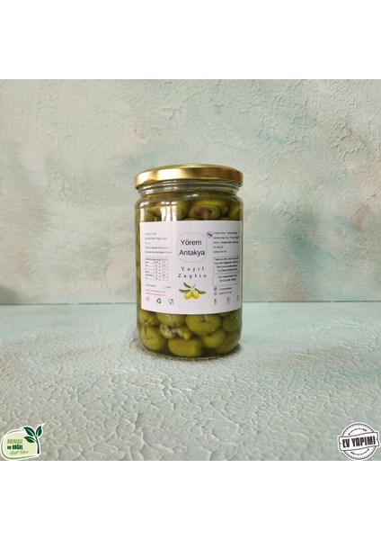 Çekirdeksiz Yeşil Zeytin 350 Gr. (Yeni Mahsül)