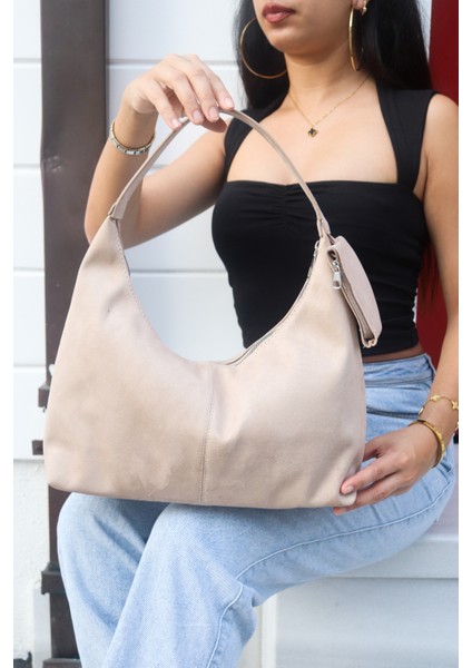 Bella Süet Cüzdan Detaylı Kadın Omuz ve Kol Çantası modelleri