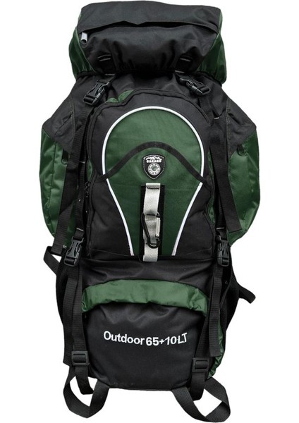 Profesyonel Dağcı Sırt Çantası 65+10 Lt Haki 965-CK