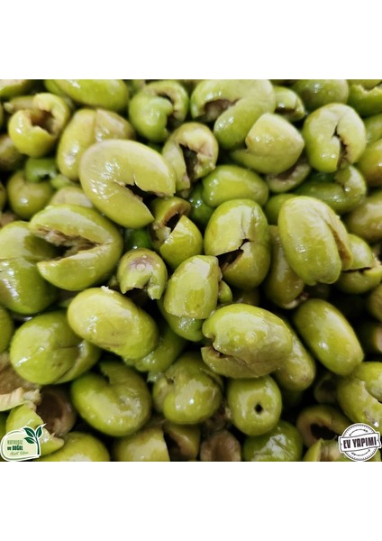 Çekirdeksiz Yeşil Zeytin 10 Kg. (Kova-Yeni Mahsül)