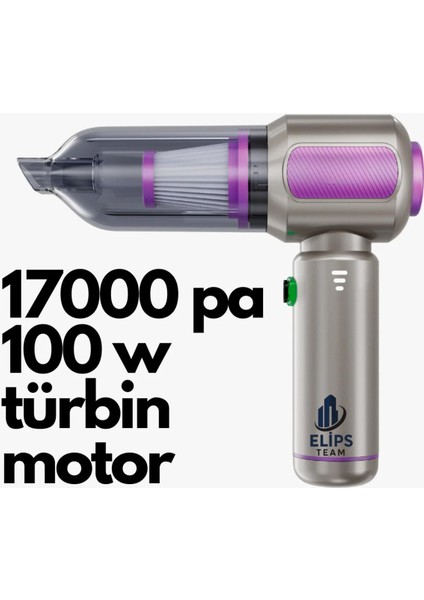 Şarjlı Kablosuz Araç Içi Süpürge | 17000PA Güçlü Vakum | Fırçasız Motor | Üfleme & Vakum fiyatları
