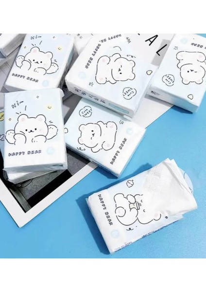 9'lu Paket Çocuk Mendili Sevimli Figür modelleri