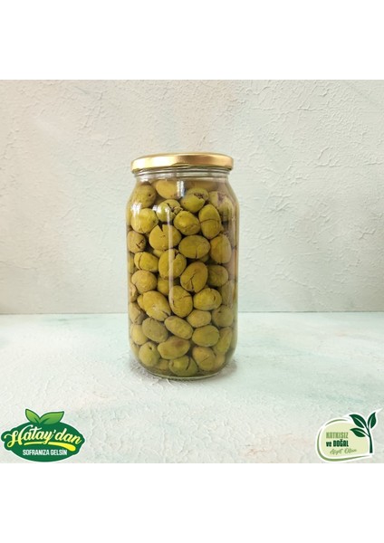 Kırma Yeşil Zeytin 600 Gr. (Yeni Mahsül)