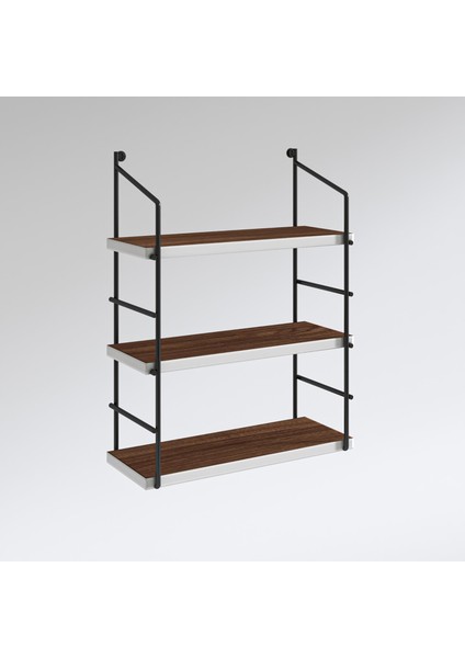 Kenzlife Mutfak Banyo Duvar Rafı Junzi Mat Ceviz Suntalam 070(Y)*40(G)*15(D)3 Katlı fiyatları