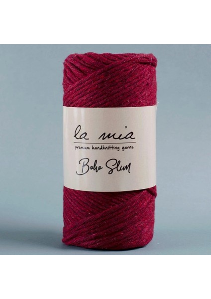 La Mia Boho Slim Bordo El Örgü Ipi -L065 - 34200