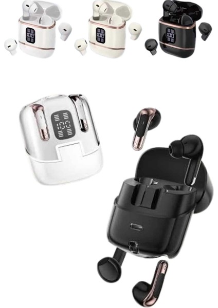 4 Adet Çift Kulaklık Dijital Göstergeli Yüksek Ses Kaliteli Bluetooth Kulaklık indirimleri