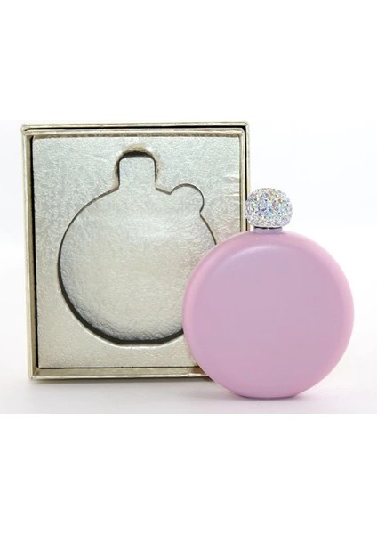 Paslanmaz Çelik Matara 5 Oz Pembe