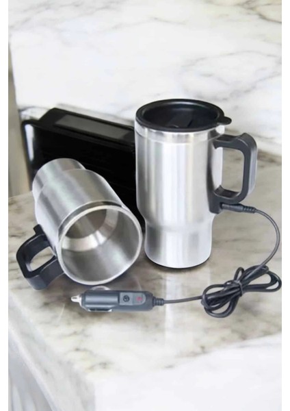 Araç Içi Çelik Su Isıtıcı Termos Bardak Çakmak Girişli Kupa Görünümlü indirimleri