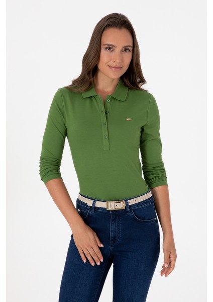 Kadın Yeşil Sweatshirt 50313593-VR054 modelleri