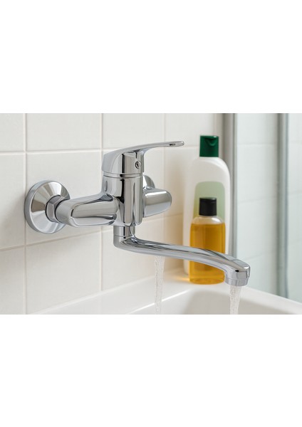 Dalyan Duvardan Aplik Mutfak Eviye Bataryası Oynar Borulu DL-312 fiyatları