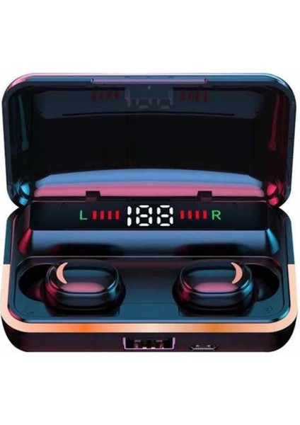Bluetooth Kulaklık Dijital Şarj Göstergeli Powerbankli Bass Özellikli Kablosuz Kulakiçi 5.1 Mik modelleri
