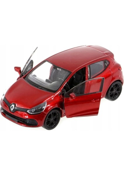 Renault Clio Kırmızı 1/36 Ölçek Metal Model Oyuncak Araba