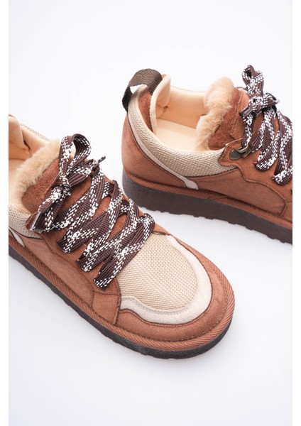 Kadın Süet Bot Bağcıklı Kahve Nordra fırsatları