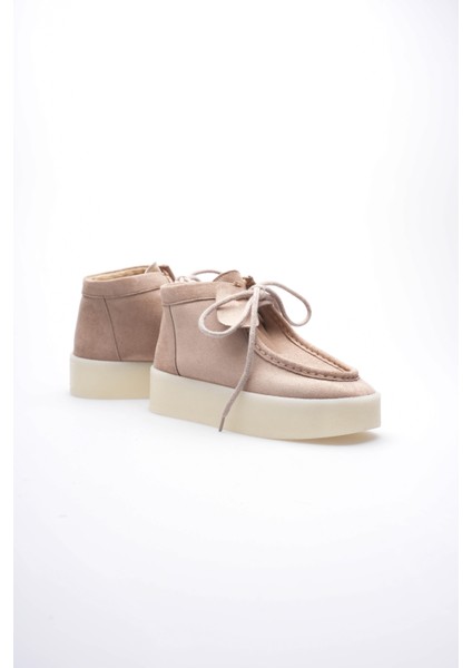 Kadın Süet Bot Saraçlı Vizon Aldora