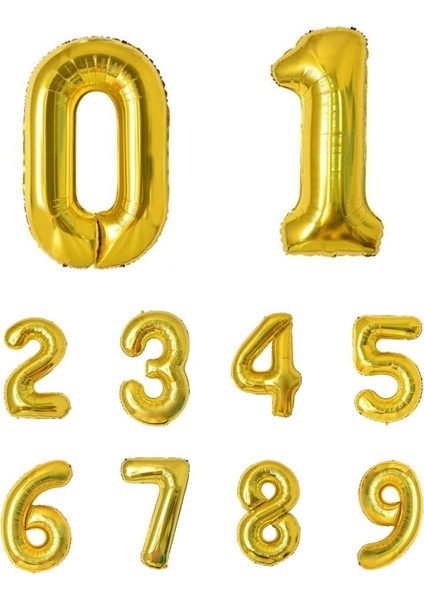 Rakam Gold Folyo Balon 34" fiyatları