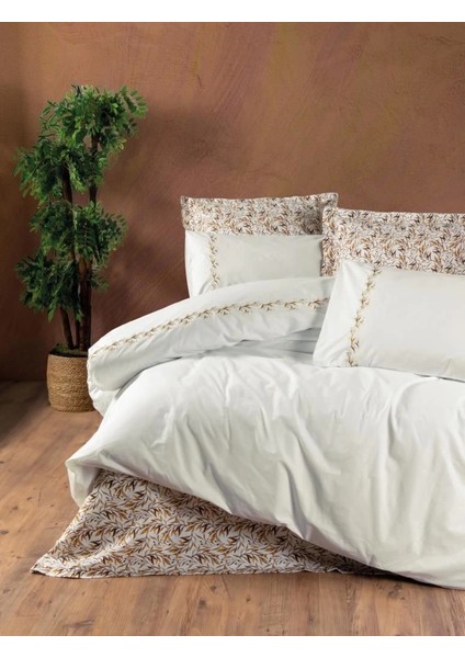 Cotton Box Majestic Seri Çift Kişilik Nevresim Takımı Polite Tarçın
