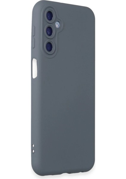 Samsung Galaxy M34 5g Kılıf Nano Içi Kadife Silikon - Gri