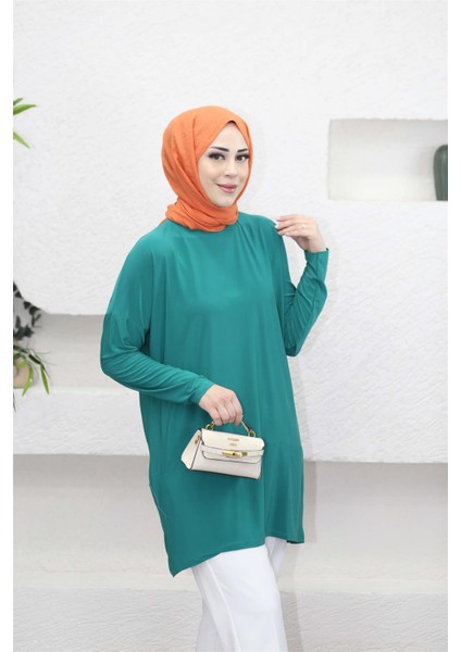 1280 Bisiklet Yaka Makas Tunik