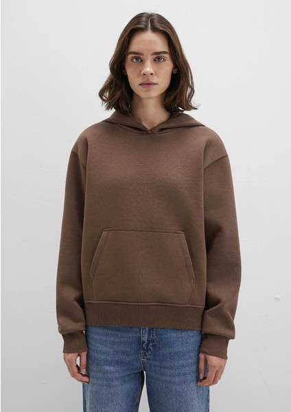 Kapüşonlu Kahverengi Basic Sweatshirt 167299-81959 modelleri