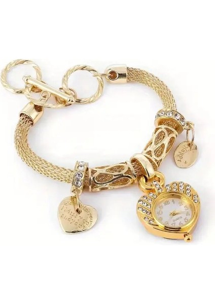 Altın sarısı Şık Kuvars Saat Bileklik fiyatları