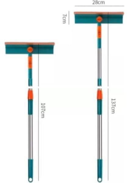 180 Derece Döner Başlıklı Çift Yönlü Çekpaslı Teleskopik Cam,ayna,pencere Silme Temizlik Mopu Aparatı modelleri