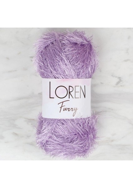 Loren Furry Lila El Örgü Ipi - RF009 - 34047