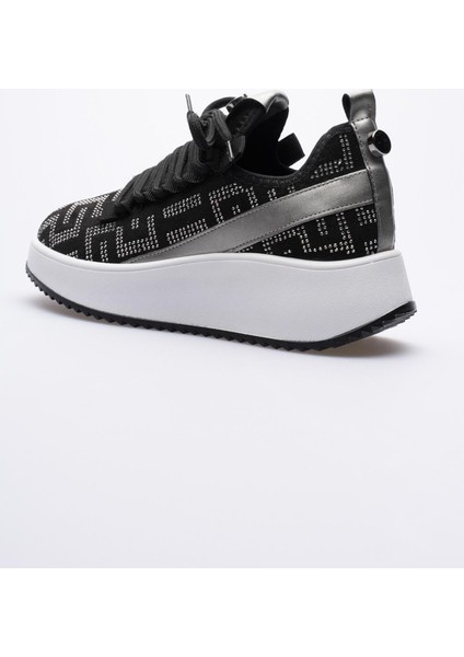 Kadın Süet Sneaker Taş Detaylı Siyah Cressa indirimleri