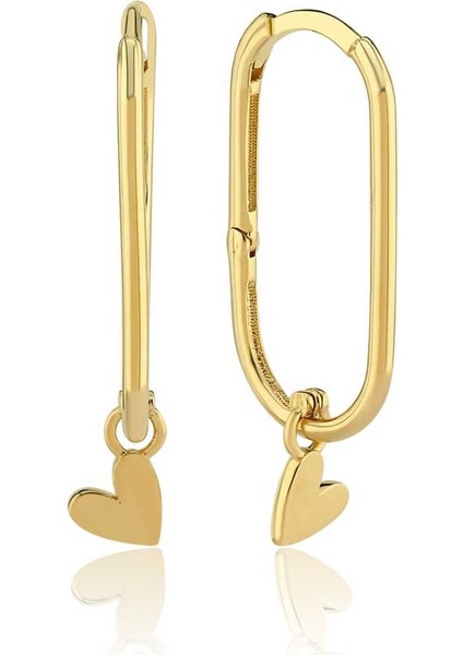 Kalp Sallantılı Ataç Küpe modelleri