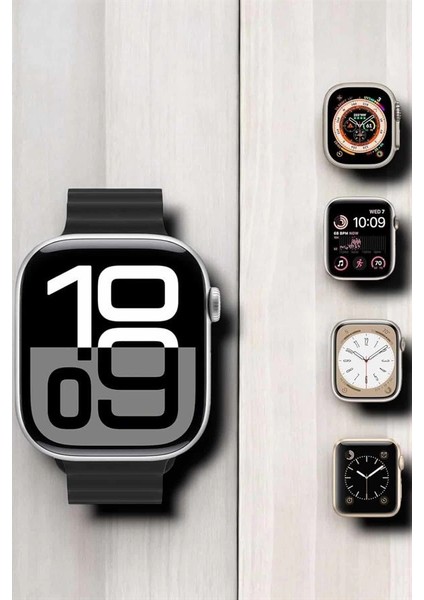 Yeni Nesil Ultra Akıllı Saat Titreşimli, Uyku & Sağlık Takibi, Çift Kordon indirimleri