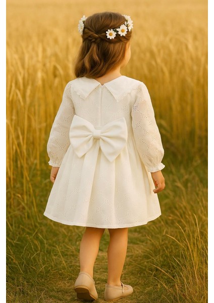 Kız Çocuk Elbise Uzun Kollu Fistolu V Yaka Özel Gün Doğum Günü Düğün Parti Günlük Kız Bebek Elbise fiyatları