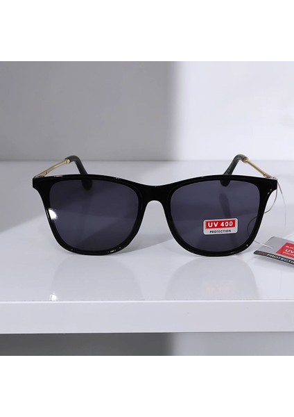 Ince Kadın Güneş Gözlüğü Siyah Cam Incemetal Sap UV400